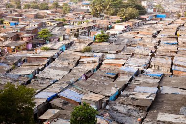 Mumbai gecekondu Rooftops