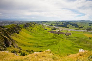 Te Mata tepe görünümü Yeni Zelanda