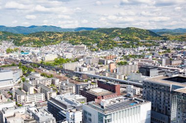Kyoto Japonya'ya Havadan Bakış