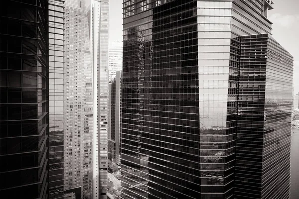 Singapore Urban Skyline och byggnader i skymningen — Stockfoto