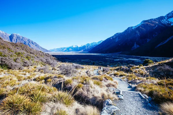 Tasman Glacier κοντά στο Mt Cook στη Νέα Ζηλανδία — Φωτογραφία Αρχείου