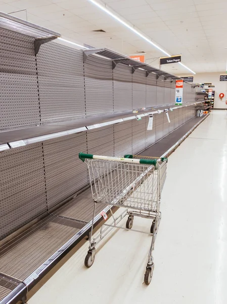 Corona Virüs Korkusu nedeniyle Avustralya süpermarketlerinden panik satın alma