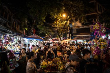 Hanoi Sokağı Yemek Gecesi Vietnam Marketi