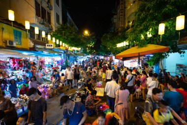 Hanoi Sokağı Yemek Gecesi Vietnam Marketi