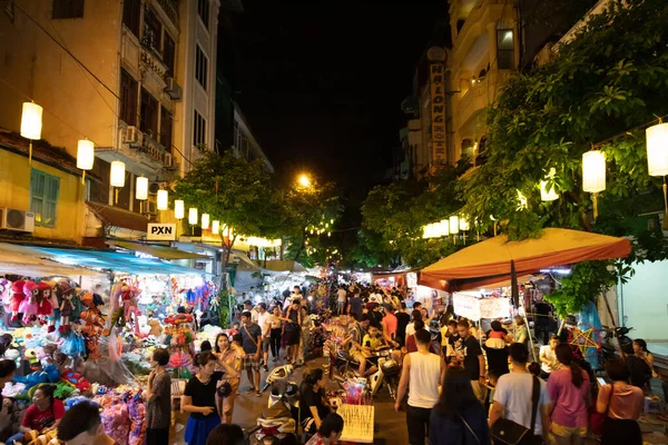 Hanoi Street Food Night Market Vietnam — Stock Photo, Image