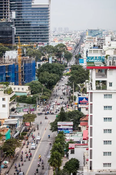 Luftaufnahme über Ho-Chi-Minh-Stadt — Stockfoto