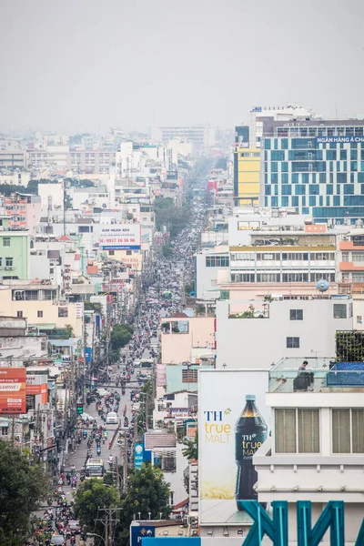 Luftaufnahme über Ho-Chi-Minh-Stadt — Stockfoto