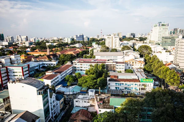 Luftaufnahme über Ho-Chi-Minh-Stadt — Stockfoto