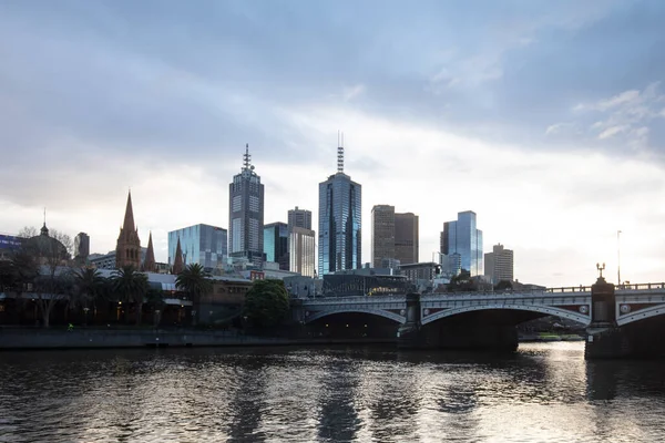 Melbourne Cbd Skyline — Photo