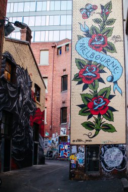 Melbourne Sokağı Sanat Victoria Avustralya