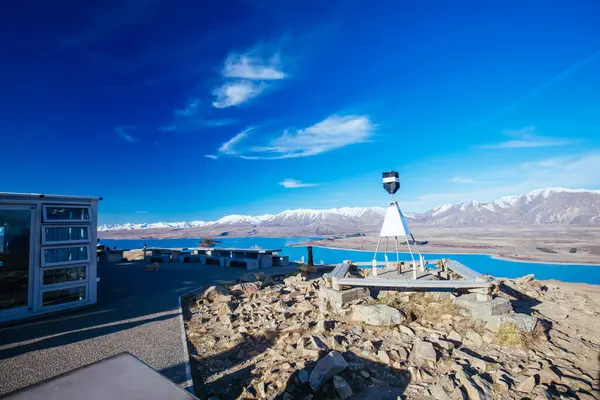 Osservatorio Mt John sul lago Tekapo in Nuova Zelanda — Foto Stock