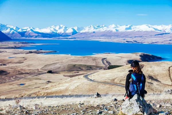 Mt John Observatory bij Lake Tekapo in Nieuw-Zeeland — Stockfoto