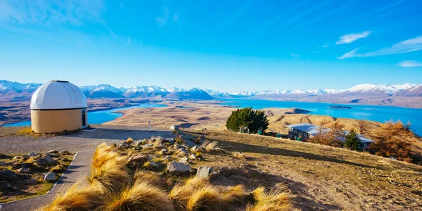 Mt John Observatory bij Lake Tekapo in Nieuw-Zeeland — Stockfoto