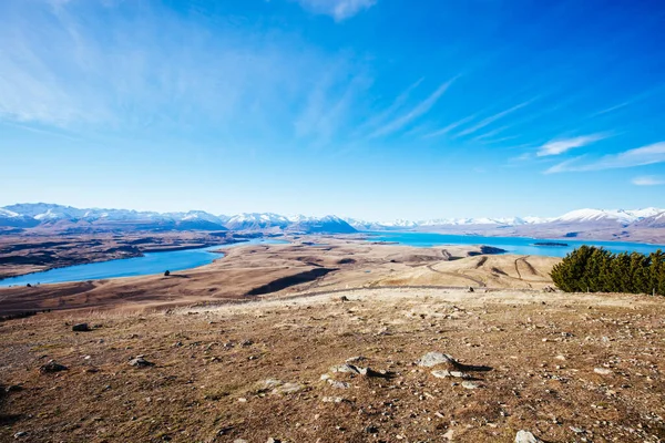 Mt John Observatorium am Tekapo-See in Neuseeland — Stockfoto