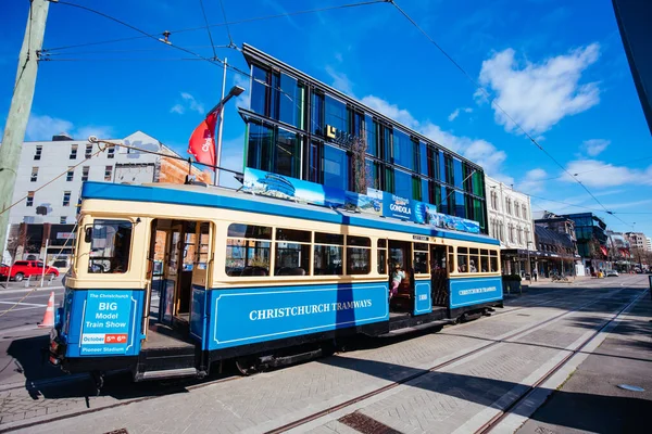 Christchurch Tramway na Nova Zelândia — Fotografia de Stock