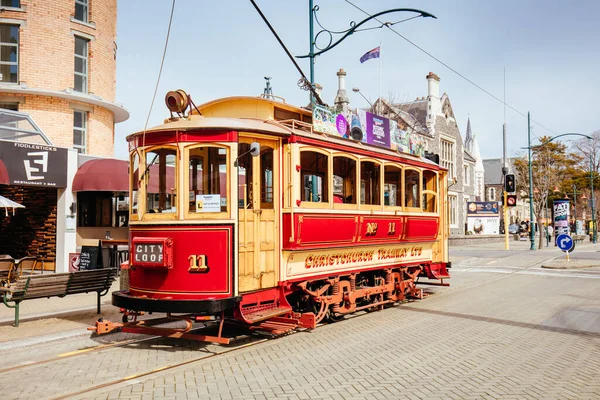 Straßenbahn Christchurch in Neuseeland — Stockfoto