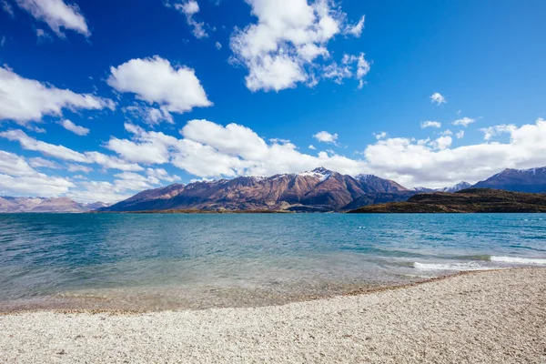 Λίμνη Wakatipu κοντά στο Glenorchy στη Νέα Ζηλανδία — Φωτογραφία Αρχείου