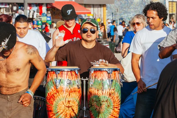 Venice Beach Drum Circle Stany Zjednoczone — Zdjęcie stockowe