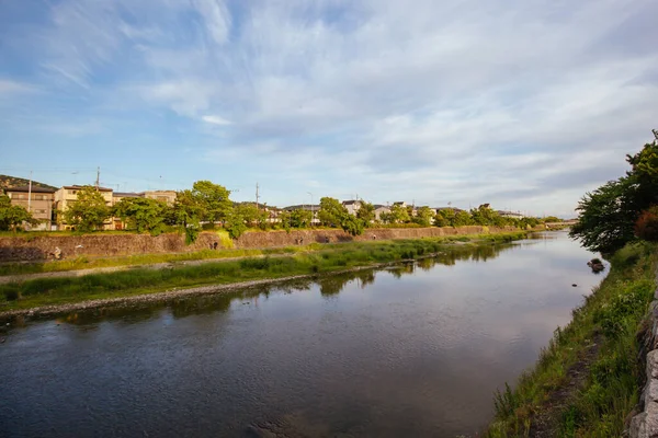 Kamo River View i Kyoto Japan — Stockfoto