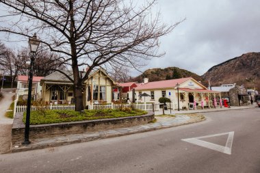 Arrowtown Yeni Zelanda 'da Bulutlu Bir Gün