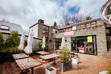 Arrowtown Yeni Zelanda 'da Bulutlu Bir Gün