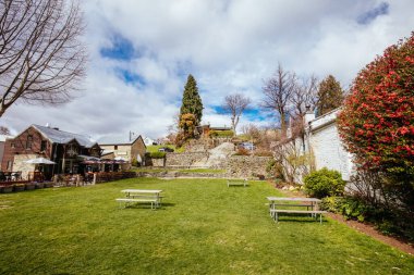 Arrowtown Yeni Zelanda 'da Bulutlu Bir Gün