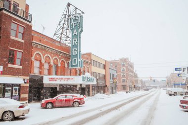 Downtown Fargo in North Dakota USA clipart