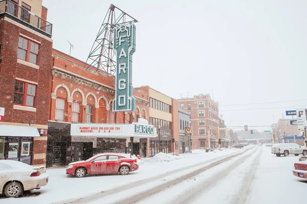 Downtown Fargo στη Βόρεια Ντακότα ΗΠΑ — Φωτογραφία Αρχείου