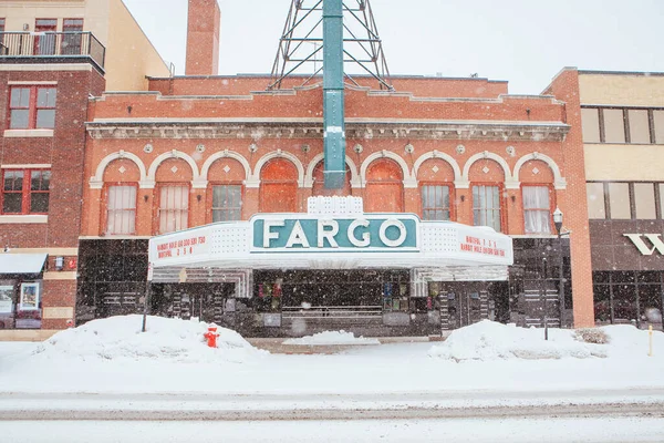 Downtown Fargo στη Βόρεια Ντακότα ΗΠΑ — Φωτογραφία Αρχείου