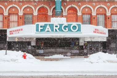 Downtown Fargo in North Dakota USA clipart