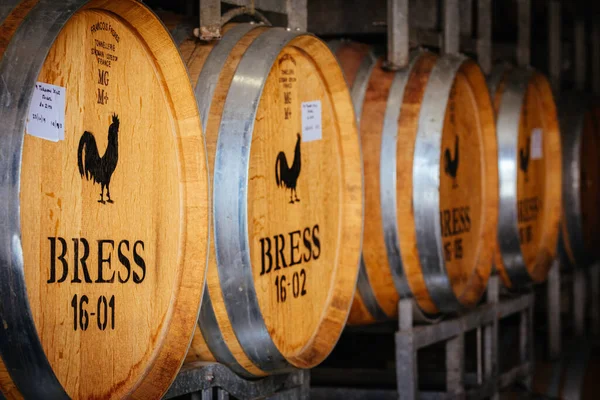 Wine Barrels in Storage in Victoria Australia — Stock Photo, Image