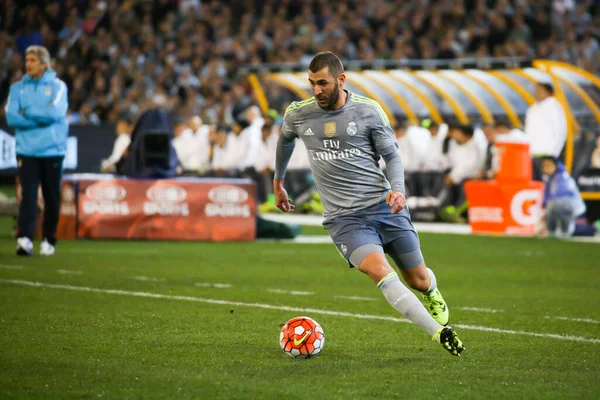 Manchester City vs Real Madrid en el partido 3 de la Copa Internacional de Campeones 2015 Australia —  Fotos de Stock