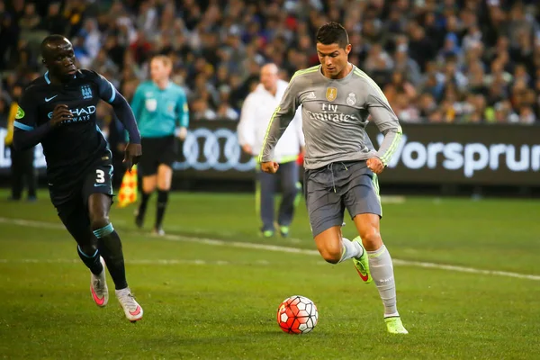 Manchester City vs Real Madrid en el partido 3 de la Copa Internacional de Campeones 2015 Australia —  Fotos de Stock
