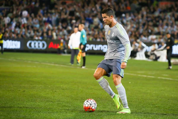 Manchester City vs Real Madrid en el partido 3 de la Copa Internacional de Campeones 2015 Australia —  Fotos de Stock