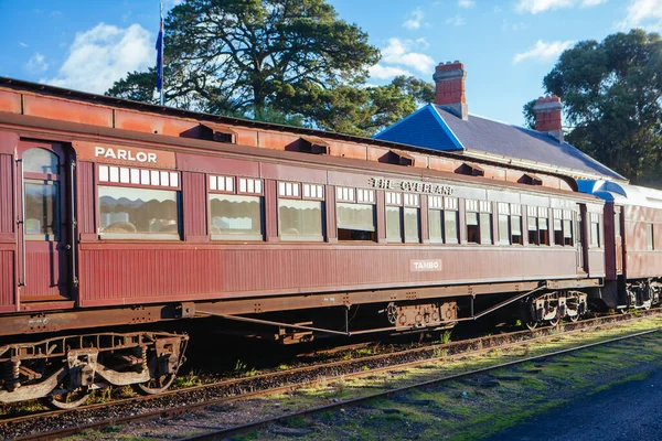 Trem a vapor Heritage em Maldon Austrália — Fotografia de Stock