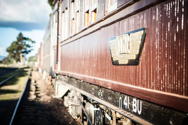 Tren de vapor Heritage en Maldon Australia —  Fotos de Stock