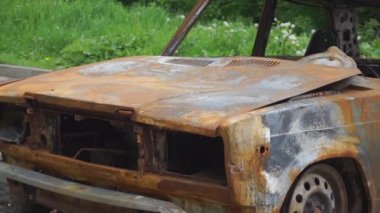 Şehir otomobili sokak yandı. Suç, hd video Chronicle