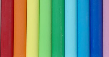 Çok renkli canlı pastel, yakın plan görünüm