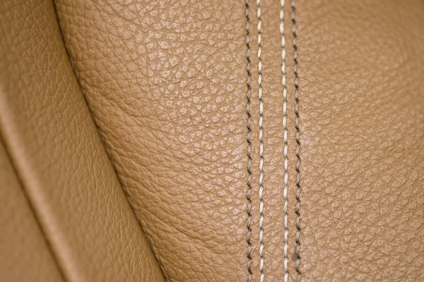 Car leather seat detail. — Stock Photo, Image