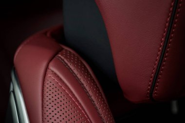 Lüks araba iç dekorasyonu.