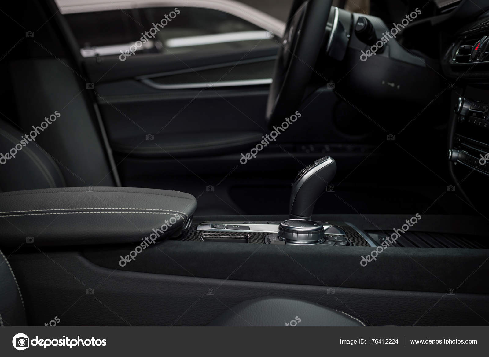 Moderne Auto Innenraum Detail Automatik Getriebe