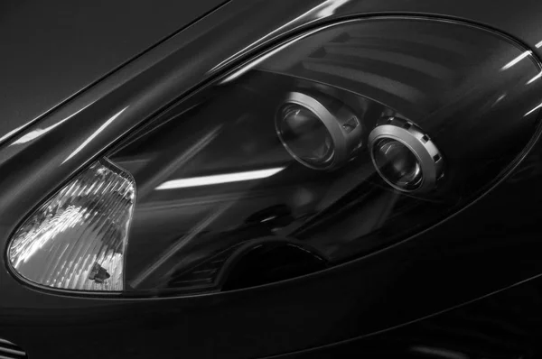 Sport car headlights. — Stock Photo, Image