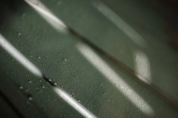 Vattendroppar på glas. — Stockfoto