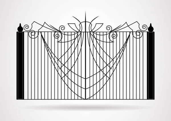 Ilustração vetorial de ícone de portão. EPS10 . — Vetor de Stock