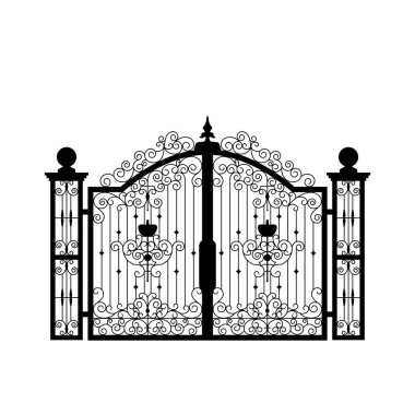 Beyaz arka planda sahte geçit vektör çizimi. Bölüm 10.