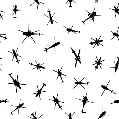 Askeri savaş helikopterleri. Soyut, pürüzsüz desen. Vektör EPS10.