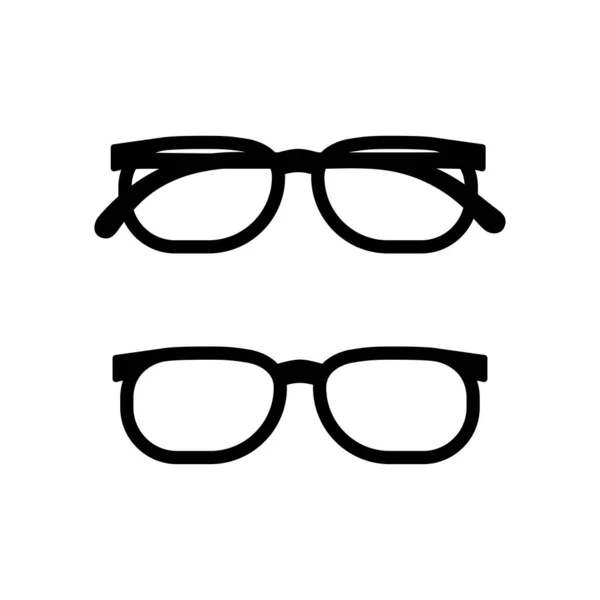 Icône de lunettes isolée. Illustration vectorielle sur fond blanc . — Image vectorielle