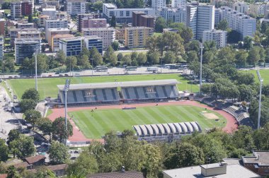 İsviçre Lugano şehrinin Cornaredo Stadyumu