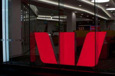 Aydınlatılmış Westpac Bankası Logosu