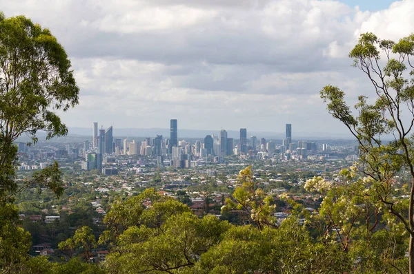 Gravatt Dağı 'ndan Brisbane şehir manzarası